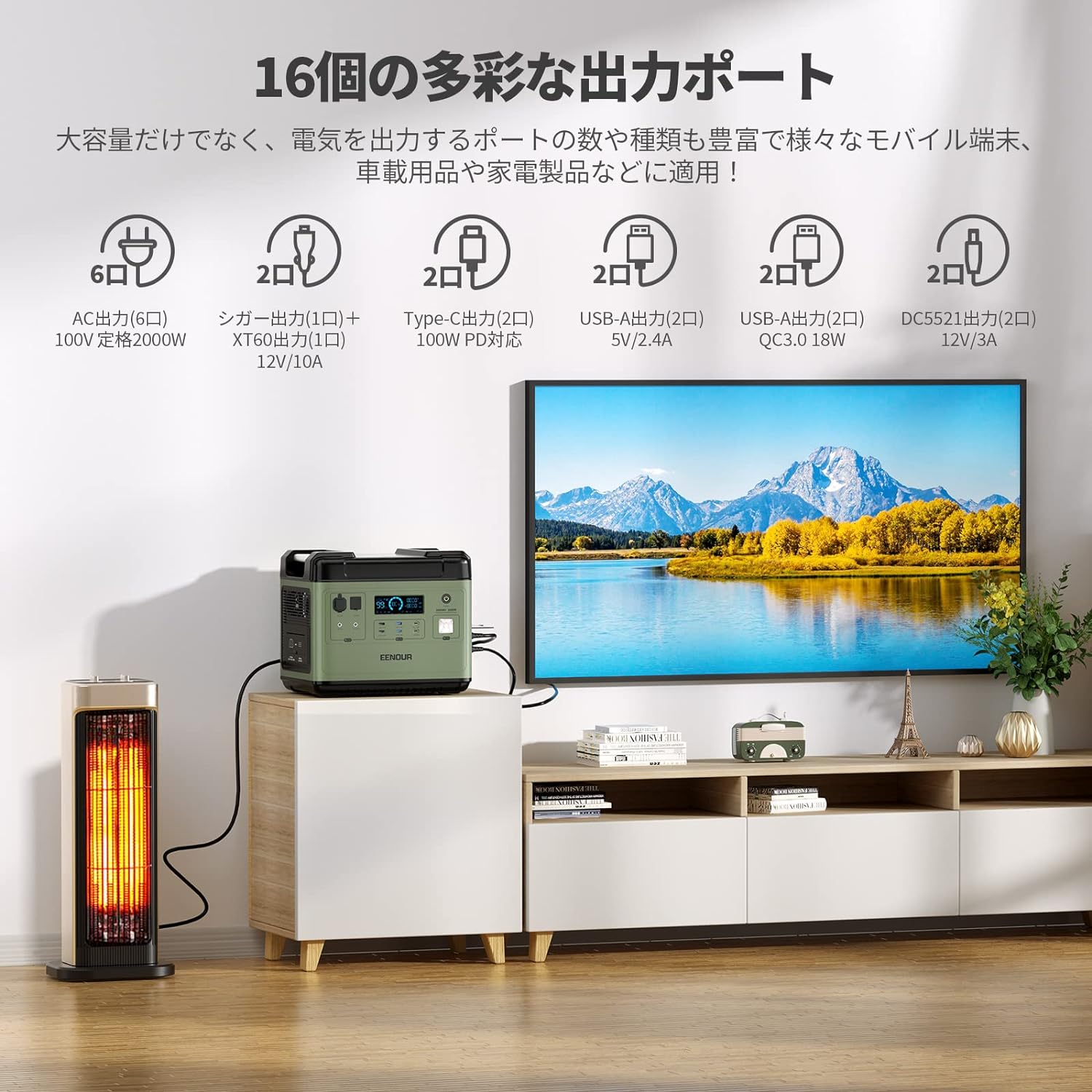 EENOUR_ポータブル電源 P2001_商品説明画像_05